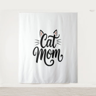Cat Mum Whiskers and Ears Tapestry