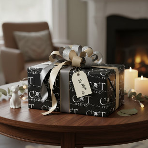 Cat mum wrapping paper
