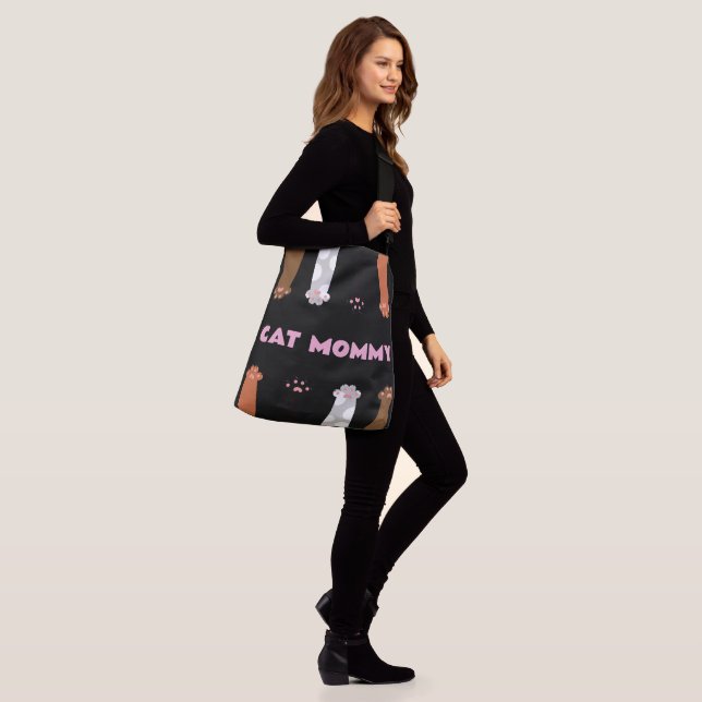 Cat Mummy Crossbody Bag (On Model)