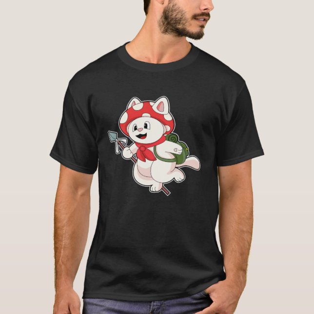 Cat Mushroom T-Shirt (Front)