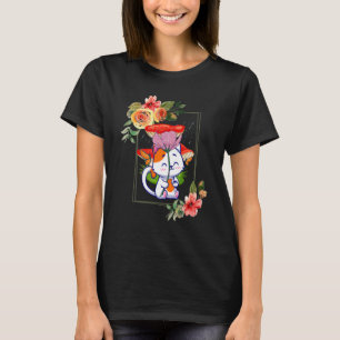 Cat Mushrooms Cottagecore T-Shirt