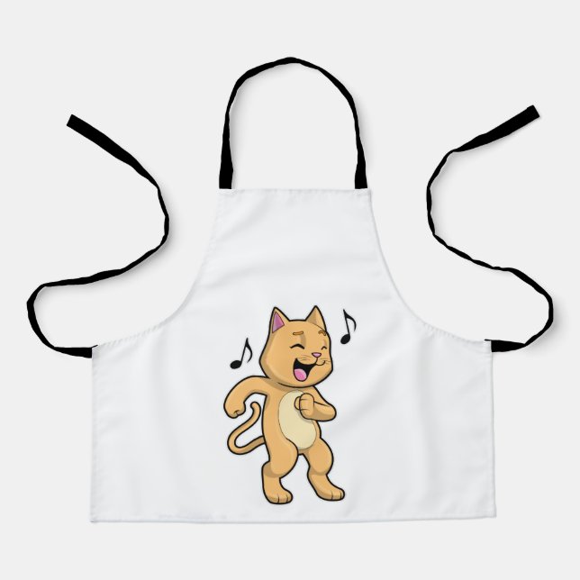 Cat Music Dance Apron (Front)