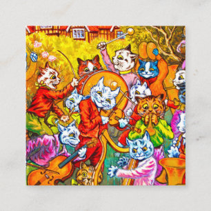 Cat Musical Band Enclosure Card