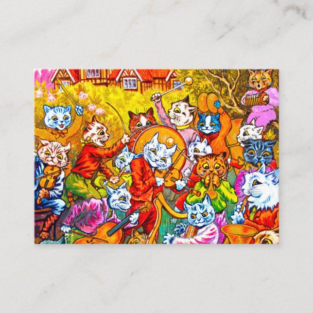 Cat Musical Band Enclosure Card (Front)