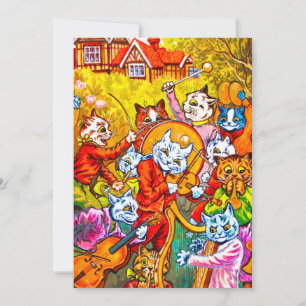 Cat Musical Band Invitation