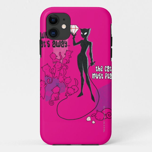 Cat Must Play Case-Mate iPhone Case (Back)