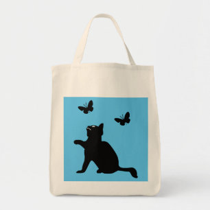 Cat n Butterflies Re-useable Grocery Tote