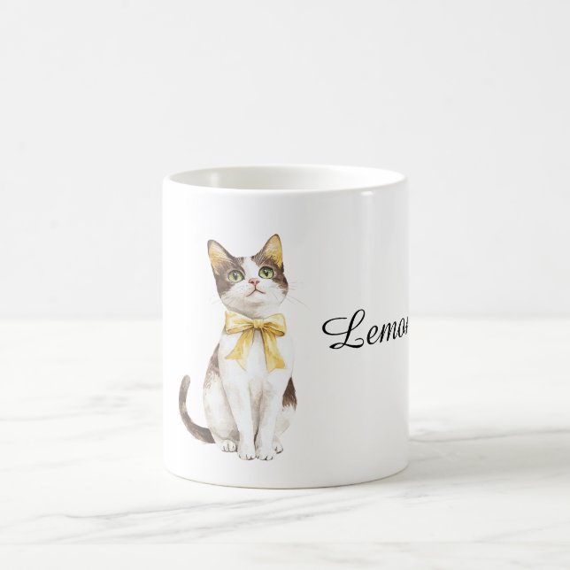 Cat Named Lemon Coffee Mug (Center)