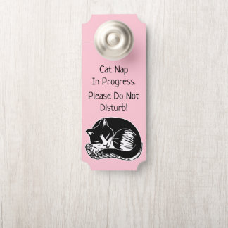 Cat Nap Do Not Disturb Standard Door Hanger