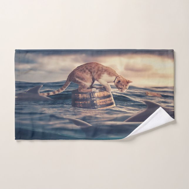 Cat Nap Dream or Nightmare Hand Towel (Hand Towel)