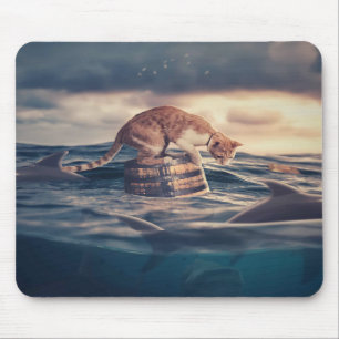 Cat Nap Dream or Nightmare Mouse Pad