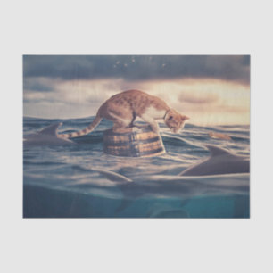 Cat Nap Dream or Nightmare Tissue Paper