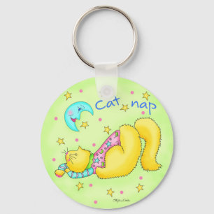 Cat Nap Key Chain