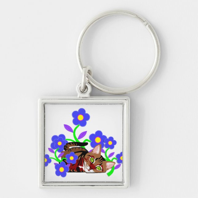 Cat Nap Key Ring (Front)