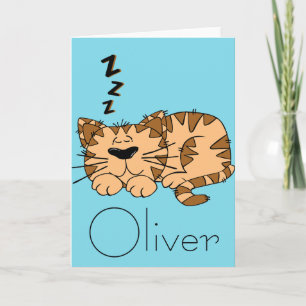 Cat Nap Kitty Greeting Card