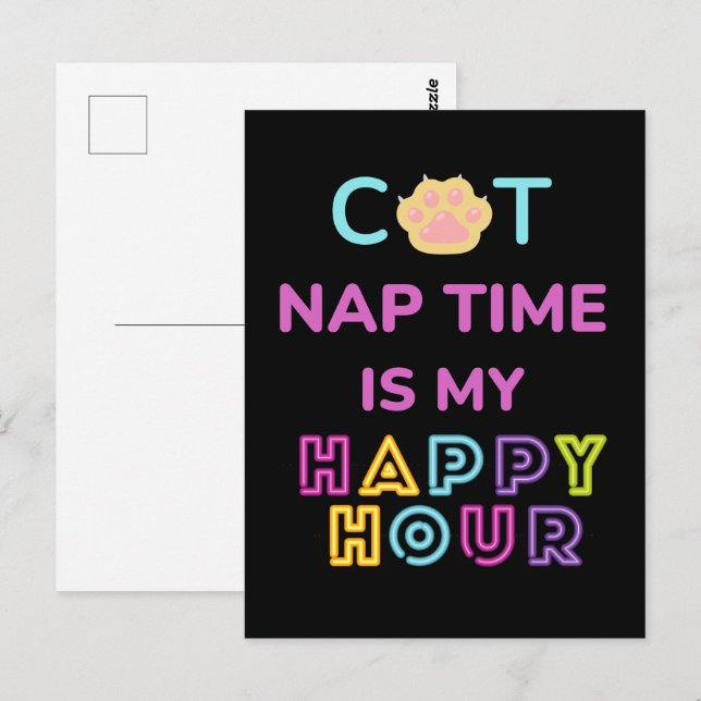 CAT NAp TIME Postcard (Front/Back)