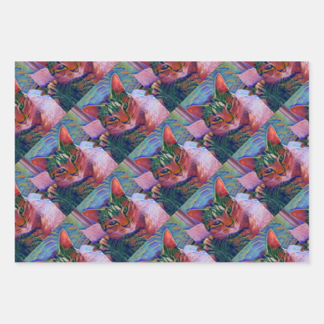 Cat Nap Wrapping Paper (Front 2)