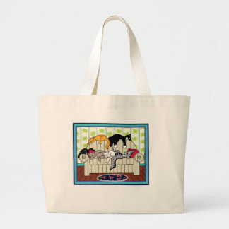CAT NAPPERS LARGE TOTE BAG