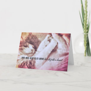 CAT NAPPIN' Greeting Card