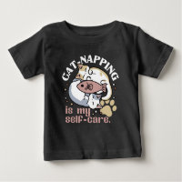 Cat-Napping Is My Self-Care Cute Cat Quote