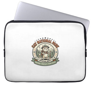 Cat National Park Cat National Park Poster Cat Vin Laptop Sleeve