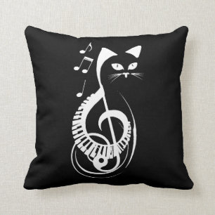 Cat Nature Animal Music Piano Fan Cushion