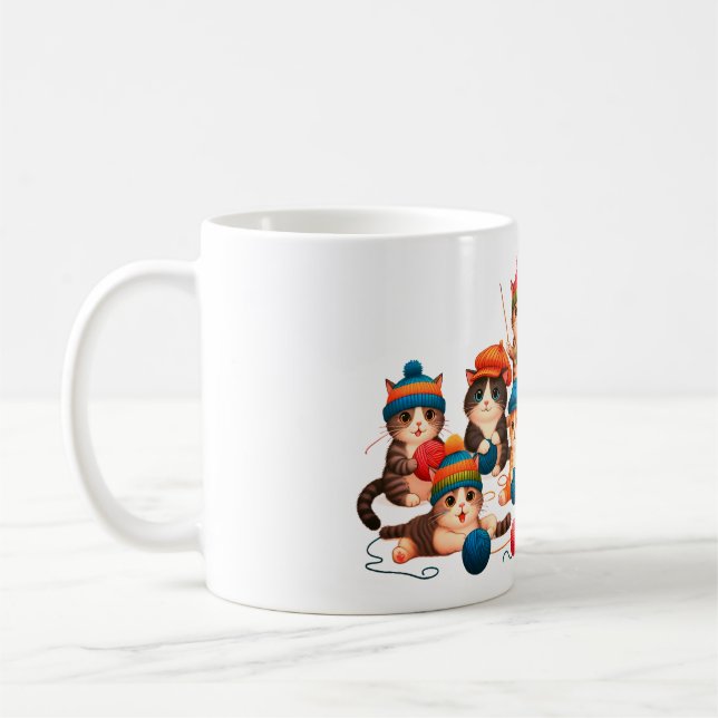 cat, nature, animals coffee mug (Left)