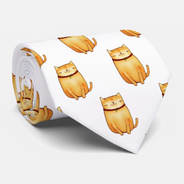Cat Neck Tie (Rolled)