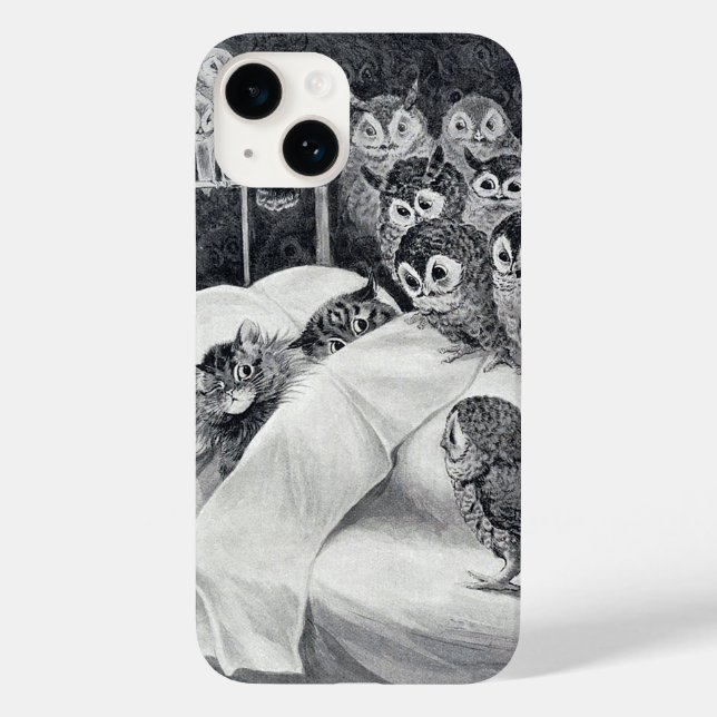 Cat Nightmare Owl Bird, Louis Wain Case-Mate iPhon Case-Mate iPhone Case (Back)