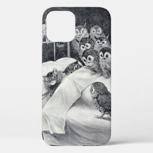 Cat Nightmare Owl Bird, Louis Wain iPhone 12 Case