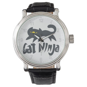 Cat ninja - Choose background color Watch