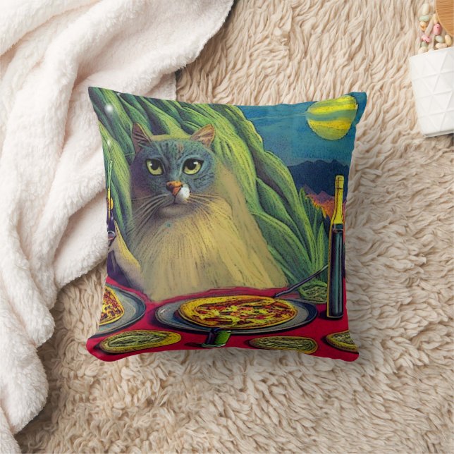 Cat Nip Pizza- Cushion (Blanket)