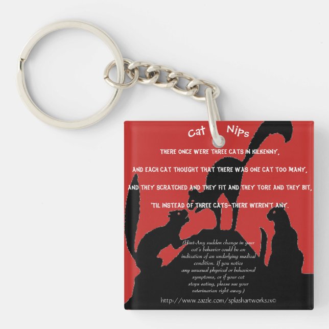 "Cat Nips" Key Ring (Front)
