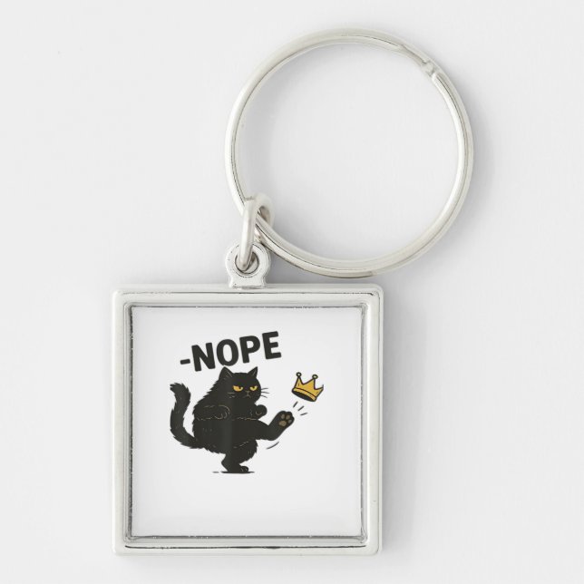 Cat No Kings In America  Key Ring (Front)