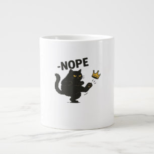 Cat No Kings In America  Large Coffee Mug