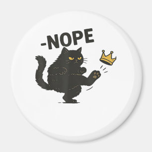 Cat No Kings In America Magnet