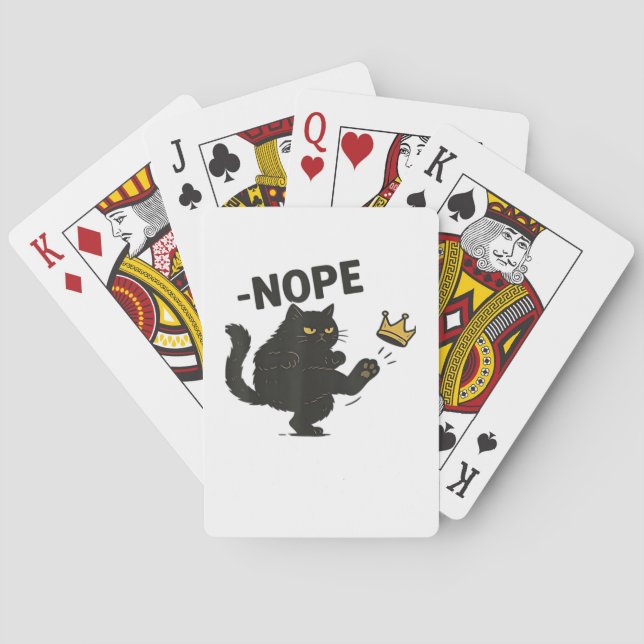 Cat No Kings In America  Playing Cards (Back)