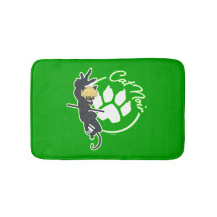 Cat Noir Badge Bath Mat