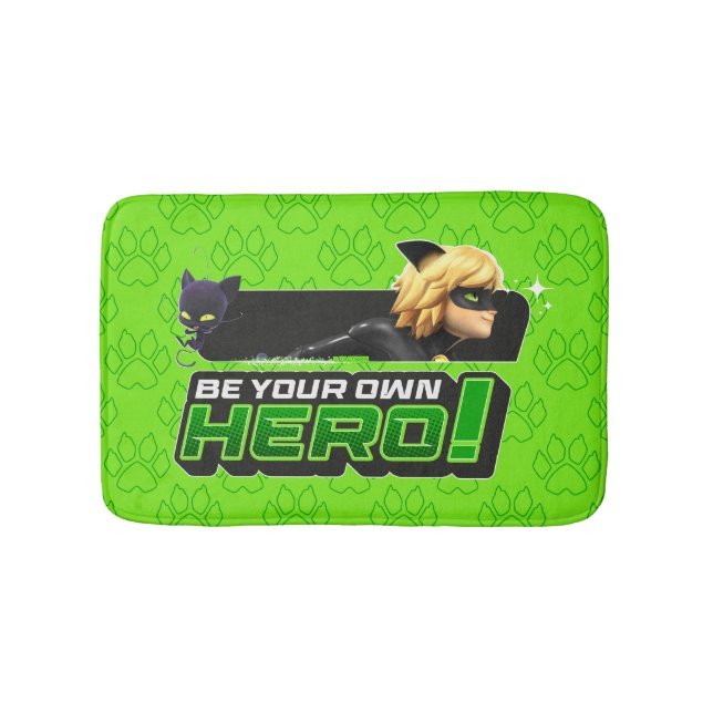 Cat Noir | Be Your Own Hero Bath Mat (Front)