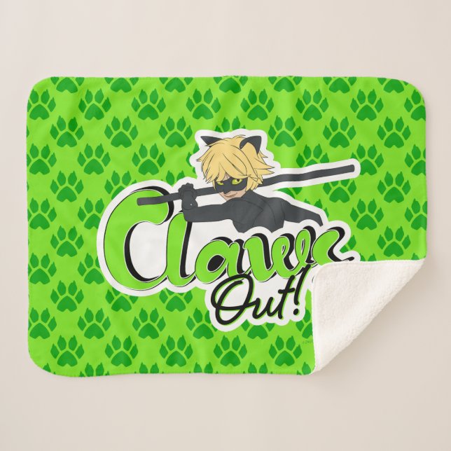 Cat Noir | Claws Out! Sherpa Blanket (Front (Horizontal))