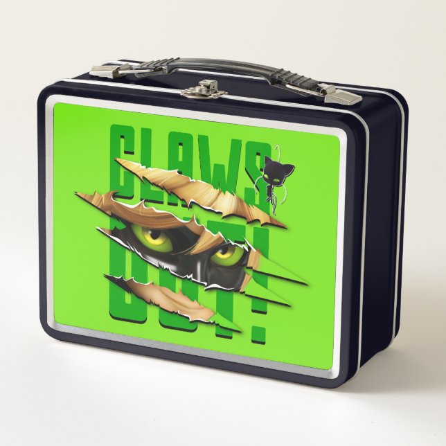 Cat Noir & Plagg | Claws Out Metal Lunch Box (Front)