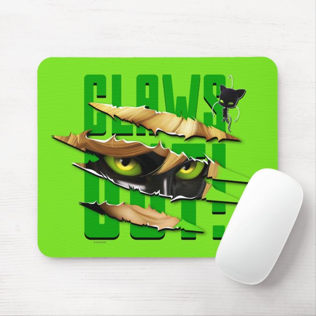 Cat Noir & Plagg | Claws Out Mouse Pad (With Mouse)