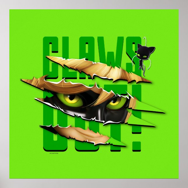 Cat Noir & Plagg | Claws Out Poster (Front)