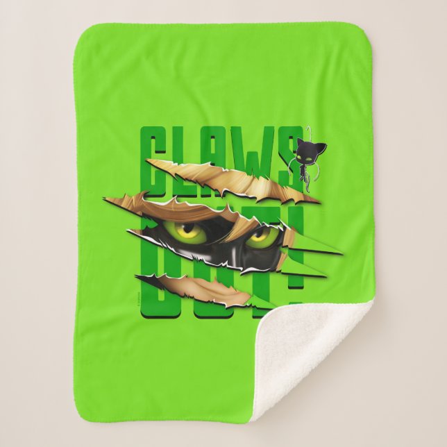 Cat Noir & Plagg | Claws Out Sherpa Blanket (Front)