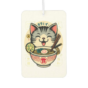 Cat Noodle Japanese Anime ga Kawaii Cat Car Air Freshener