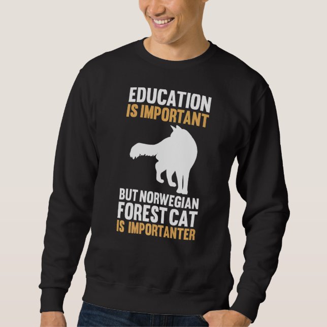 Cat Norwegian Forest Sweatshirt (Front)