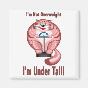 Cat: Not Overweight Magnet