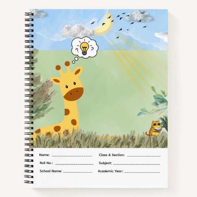 Cat Notebook for Book Lovers (Front)