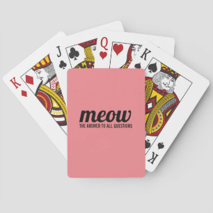 Cat notebook playing cards