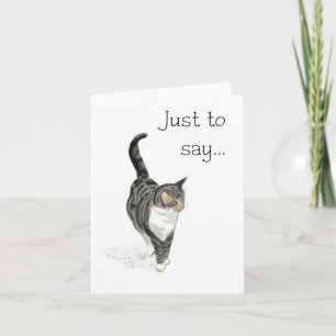 Cat Notecard - Just to say...